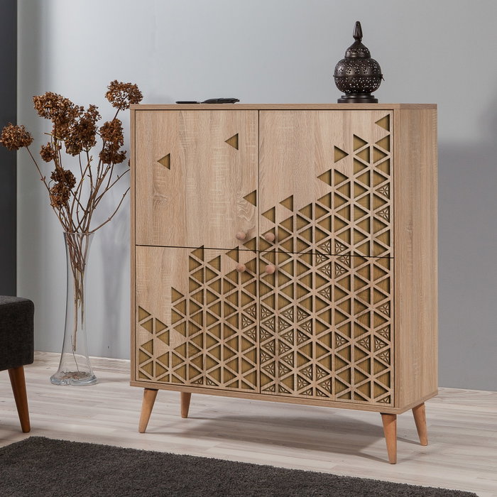 Hanah Home Multilux-120 Armario Multiusos Roble Sonoma
